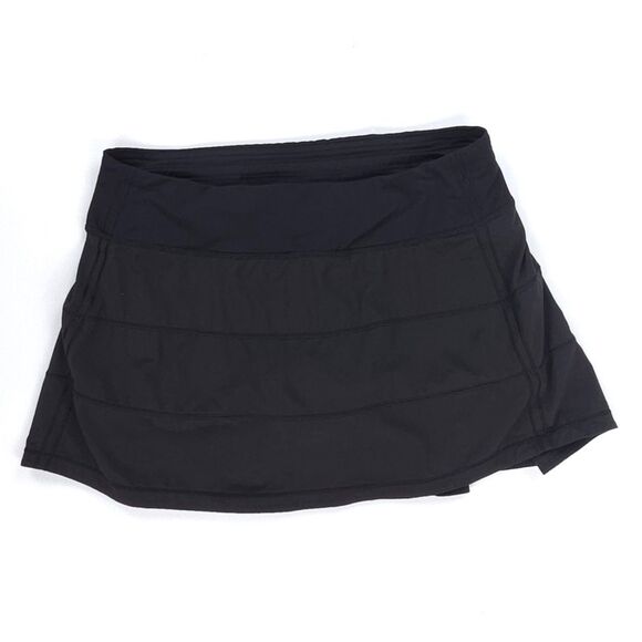 LULULEMON Pace Rival Skirt *4-way Stretch Black Skort Athleisure Tennis Sporty - Picture 1 of 11